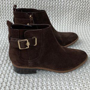 Tommy Hilfiger Suede Chelsea Boots with Buckle